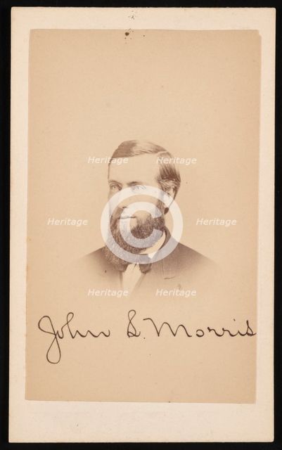 Portrait of John S. Morris, Circa 1870s. Creator: Purdy & Frear.
