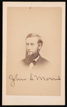 Portrait of John S. Morris, Circa 1870s. Creator: Purdy & Frear