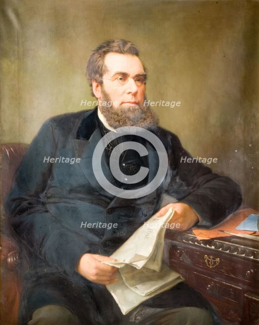 Portrait Of John Skirrow Wright (1823-1880), 1880. Creator: Jonathon Pratt.