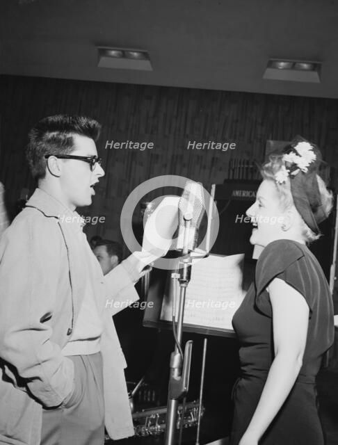 Portrait of Johnny Desmond and Helen Whiting, New York, N.Y., 1946. Creator: William Paul Gottlieb.