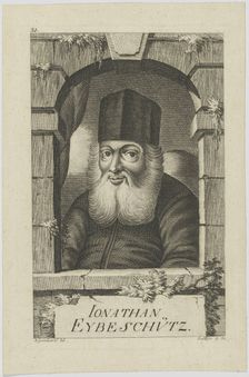 Portrait of Jonathan ben Nathan Eybeschütz (1690-1764) , 1772. Creator: Balzer, Johann (1738-1799)