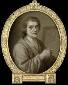 Portrait of Joost van Geel, Painter and Poet in Rotterdam, 1732-1771. Creator: Jan Maurits Quinkhard