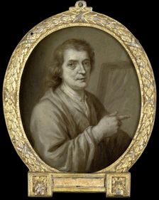 Portrait of Joost van Geel, Painter and Poet in Rotterdam, 1732-1771. Creator: Jan Maurits Quinkhard