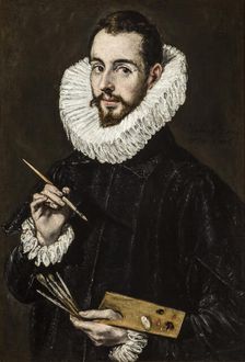 Portrait of Jorge Manuel Theotokopoulos (1578-1631), c.1600-1605. Creator: El Greco, Dominico (1541-1614)
