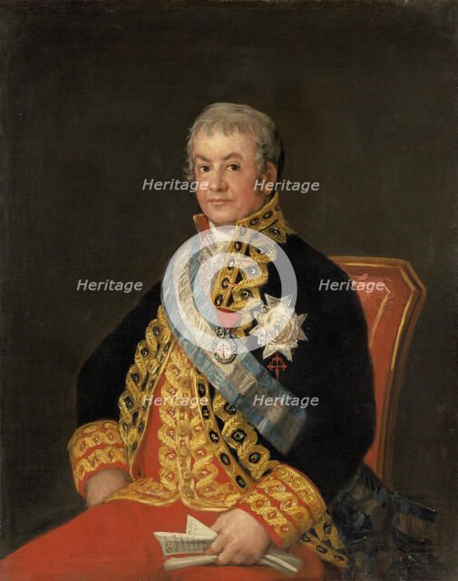 Portrait of José Antonio Caballero (1754-1821), 1807. Creator: Goya, Francisco, de (1746-1828).