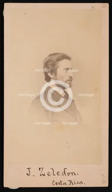 Portrait of Jose Castulo Zeledon (1846-1923), 1868. Creator: Henry Ulke.