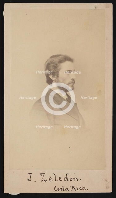 Portrait of Jose Castulo Zeledon (1846-1923), 1868. Creator: Henry Ulke.