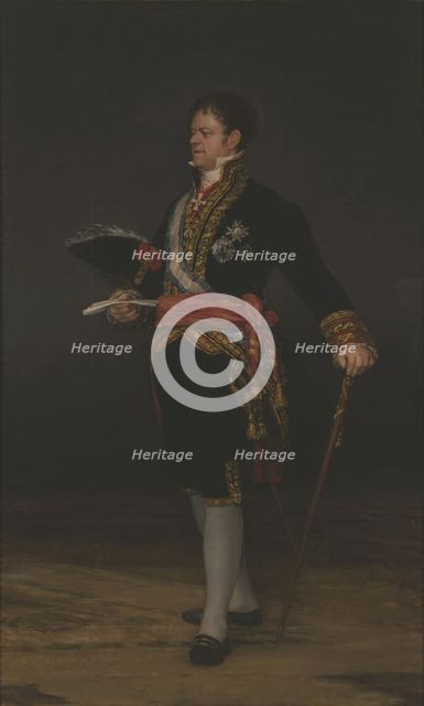 Portrait of José Miguel de Carvajal-Vargas, 2nd Duke of San Carlos, 1815. Creator: Goya, Francisco, de (1746-1828).