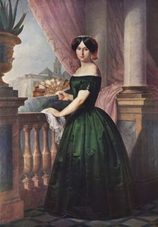 Portrait of Josefa García Solís, 1852. Creator: Antonio María Esquivel
