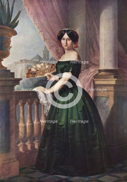 Portrait of Josefa García Solís, 1852. Creator: Antonio María Esquivel.