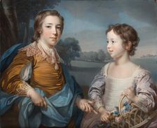 Portrait of Joseph (1741-1786) and his Brother John Gulston (1750-1764), 1754. Creator: Francis Cotes