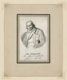 Portrait of Joseph Marie Jacquard (1752-1834), France, 19th century. Creator: Romier Balançard