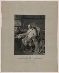Portrait of Joseph Marie Jacquard (1752-1834), Lyon, 1839. Creator: Michel-Marie Carquillat