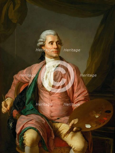 Portrait of Joseph-Marie Vien (1716-1809), 1785. Creator: Duplessis, Joseph-Siffred (1725-1802).