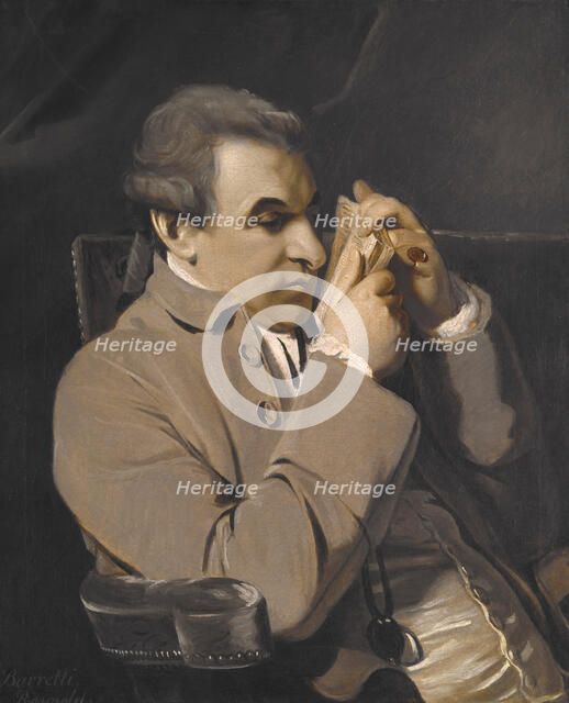 Portrait of Joseph Baretti, unknown date. Creator: Sir Joshua Reynolds.