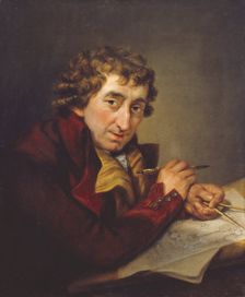 Portrait of Joseph Bonomi, A.R.A., 1794. Creator: John Francis Rigaud