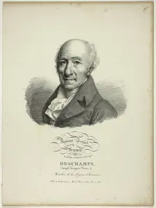 Portrait of Joseph-François-Louis Deschamps, 1822. Creator: Julien Leopold Boilly