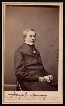 Portrait of Joseph Henry (1797-1878), 1865. Creator: Brady's National Photographic Portrait Galleries