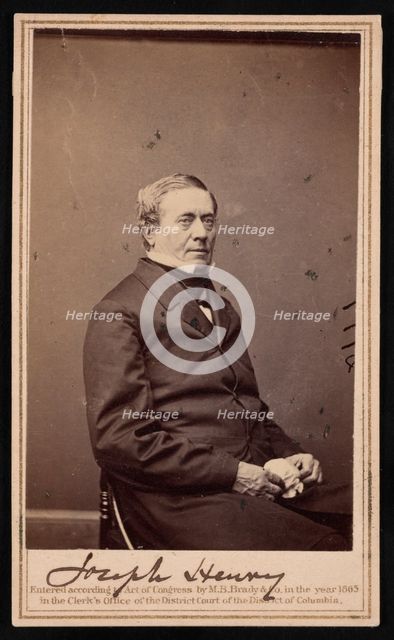 Portrait of Joseph Henry (1797-1878), 1865. Creator: Brady's National Photographic Portrait Galleries.