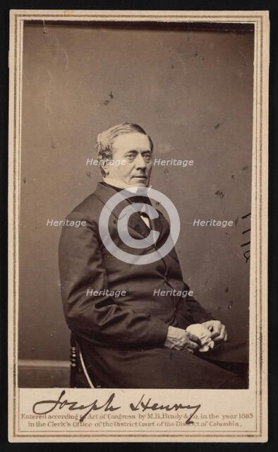 Portrait of Joseph Henry (1797-1878), 1865. Creator: Brady's National Photographic Portrait Galleries.