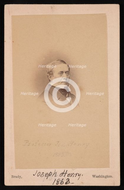 Portrait of Joseph Henry (1797-1878), 1863. Creator: Mathew Brady.