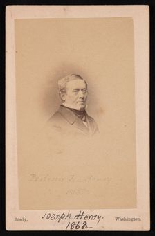 Portrait of Joseph Henry (1797-1878), 1863. Creator: Mathew Brady