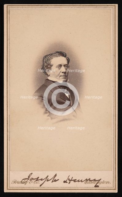 Portrait of Joseph Henry (1797-1878), Between 1858 and 1869. Creator: Brady's National Photographic Portrait Galleries.