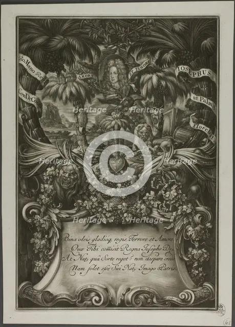 Portrait of Joseph I, 1701. Creator: Elias Christoph Heiss.