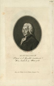 Portrait of Joseph-Ignace Guillotin (1738-1814) , 1796. Creator: Bonneville, François (active 1787-1802)