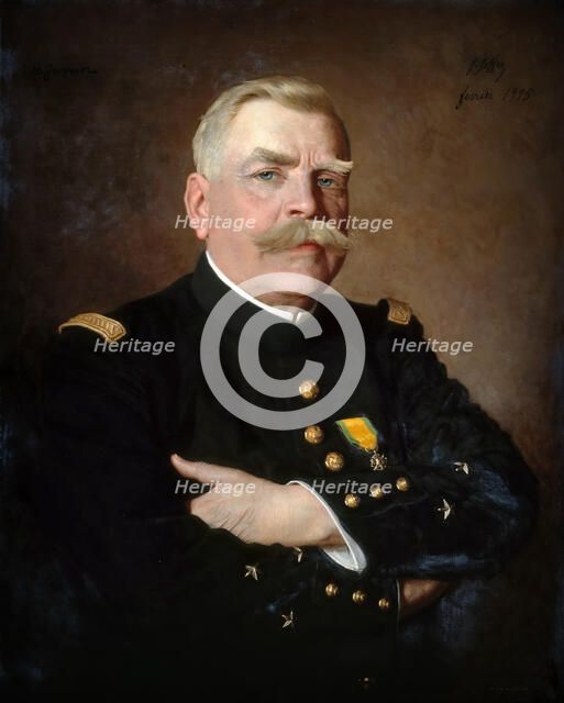 Portrait of Joseph Joffre (1852-1931), Marshal of France. Artist: Jacquier, Henri (1878-1921)