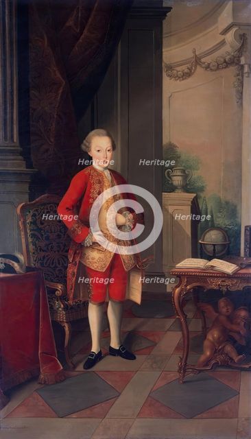 Portrait of Joseph, Prince of Brasil and Beira, 1773. Creator: Miguel Antonio do Amaral.