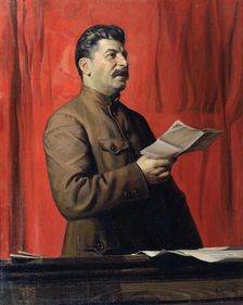 Portrait of Joseph Stalin 1933. Artist: Isaak Brodsky