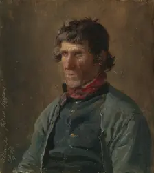 Portrait of Joseph Steffens from Altenahr, 1846. Creator: Adolph Tidemand