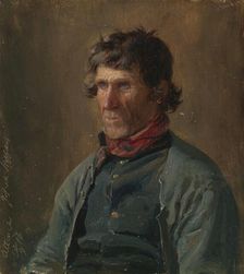 Portrait of Joseph Steffens from Altenahr, 1846. Creator: Adolph Tidemand
