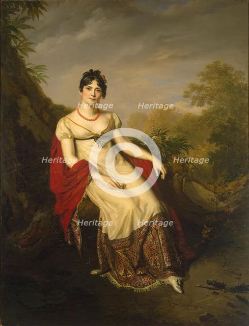 Portrait of Josephine de Beauharnais, 1812. Creator: Firmin Massot.