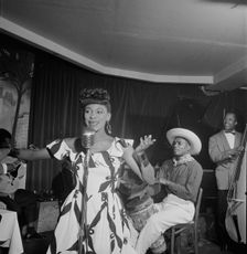 Portrait of Josephine Premice, Village Vanguard, New York, N.Y., ca. July 1947. Creator: William Paul Gottlieb