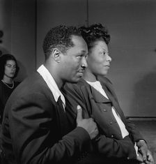 Portrait of Josh White and Mary Lou Williams, WMCA, New York, N.Y., ca. Oct. 1947. Creator: William Paul Gottlieb