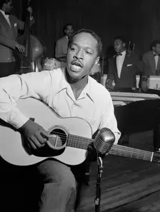 Portrait of Josh White, Café Society (Downtown), New York, N.Y., ca. June 1946. Creator: William Paul Gottlieb