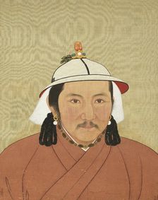 Portrait of Jayaatu Khan (1304-1332), 14th century. Creator: Chinese Master