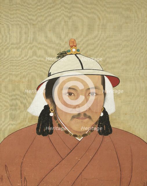 Portrait of Jayaatu Khan (1304-1332), 14th century. Creator: Chinese Master.