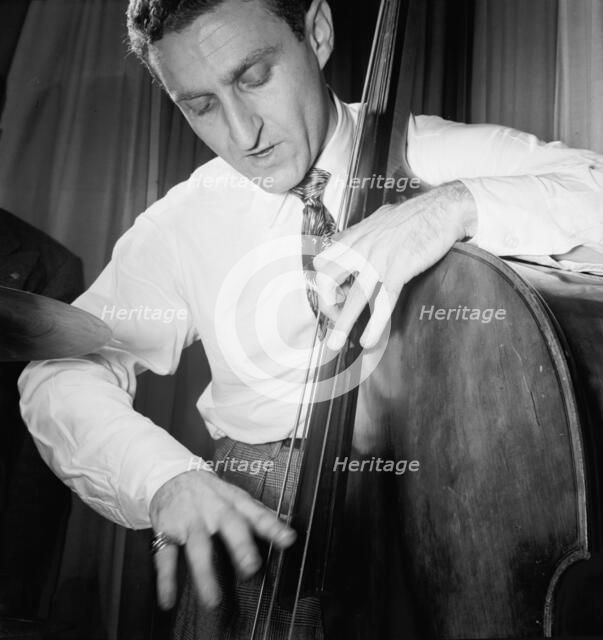 Portrait of Jack Lesberg, Eddie Condon's, New York, N.Y., ca. Sept. 1946. Creator: William Paul Gottlieb.