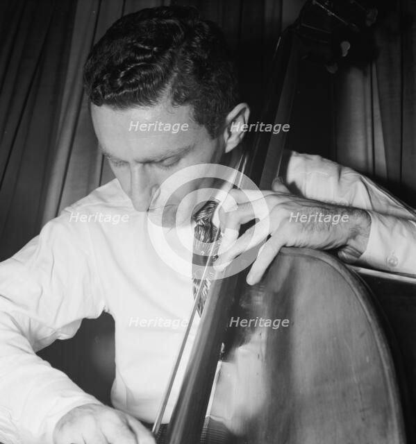 Portrait of Jack Lesberg, Eddie Condon's, New York, N.Y., ca. Sept. 1946. Creator: William Paul Gottlieb.
