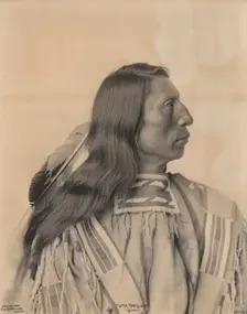 Portrait of Jack Red Cloud, a Sioux Indian, late 19th century. Creator: Frank A. Rinehart