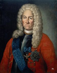 Portrait of Jacob Bruce, 1725. Creator: Unknown