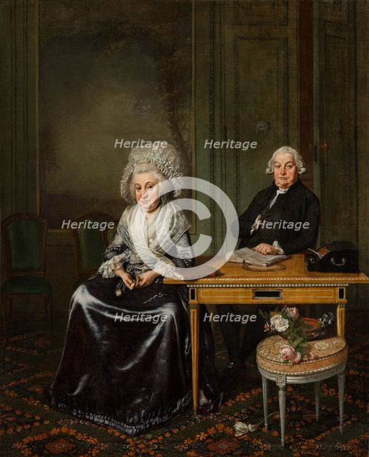 Portrait of Jacob Feitama (1726-1797) and his Wife, Elisabeth de Haan (1735-1800), c1780s. Creator: Wybrand Hendriks.