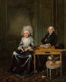 Portrait of Jacob Feitama (1726-1797) and his Wife, Elisabeth de Haan (1735-1800), c1780s. Creator: Wybrand Hendriks