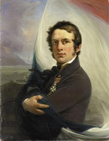 Portrait of Jacob Hobein, Rescued the Dutch Flag under Enemy Fire, 18 March 1831, 1832. Creator: Jan Willem Pieneman