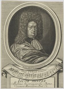 Portrait of Jacob Hintze (1622-1702) , 1695. Creator: Bodenehr, Moritz (1665-1749)