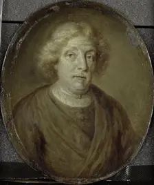 Portrait of Jacob Lescailje, Bookdealer and Poet in Amsterdam, 1732-1771. Creator: Jan Maurits Quinkhard