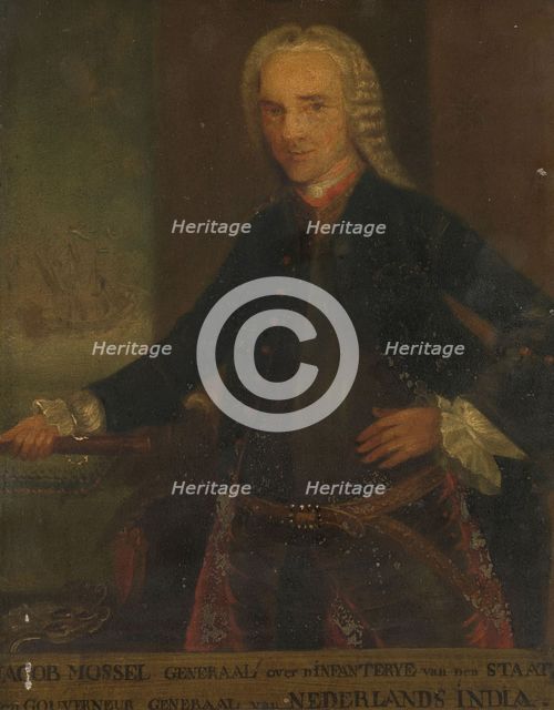 Portrait of Jacob Mossel, Governor-General of the Dutch East India Company, 1750-1799. Creator: Anon.